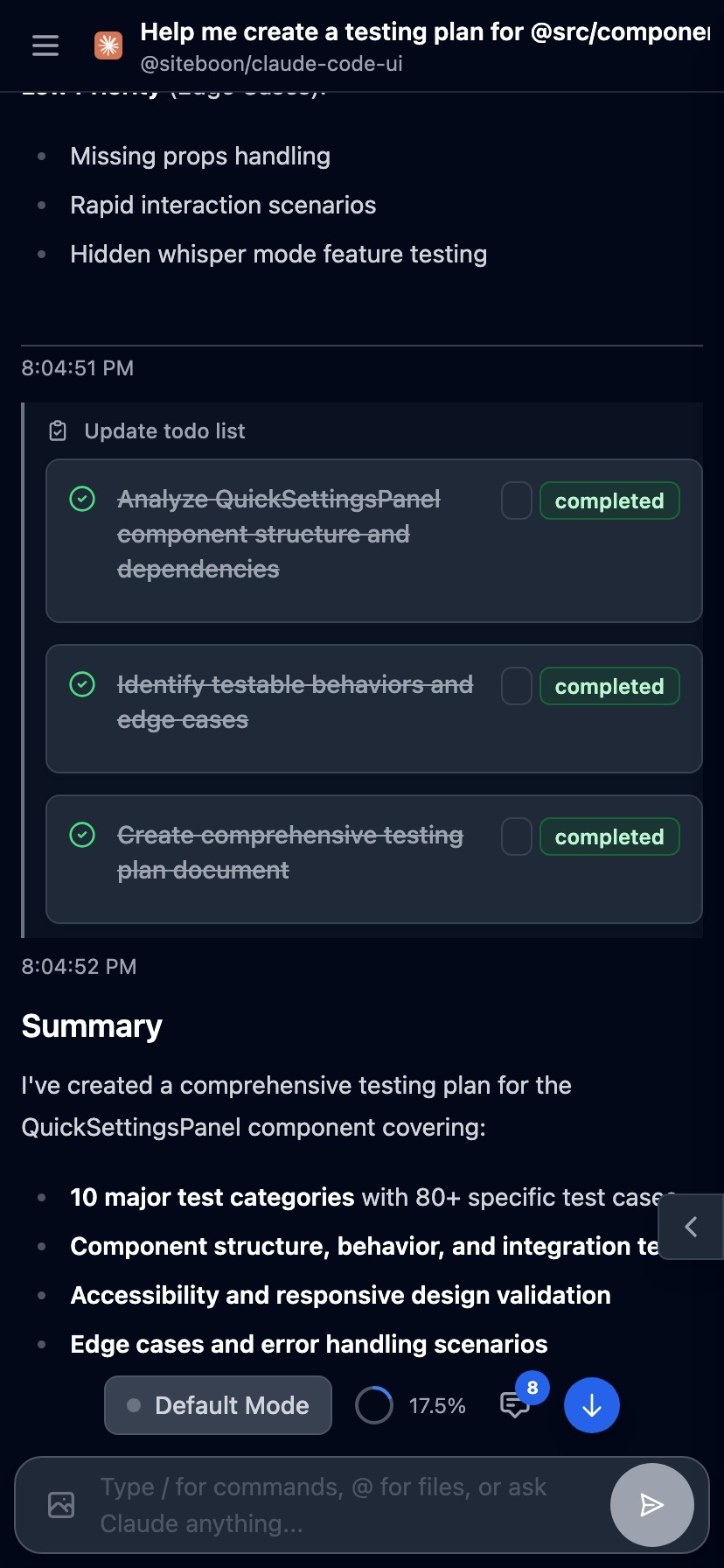 CloudCLI on phone